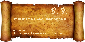 Braunsteiner Veronika névjegykártya